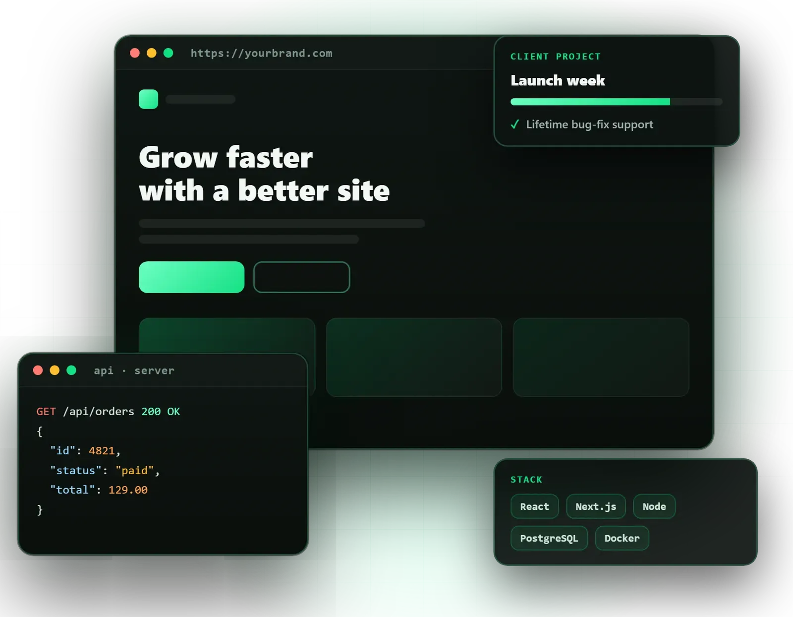 Omebly builds websites, apps and brands