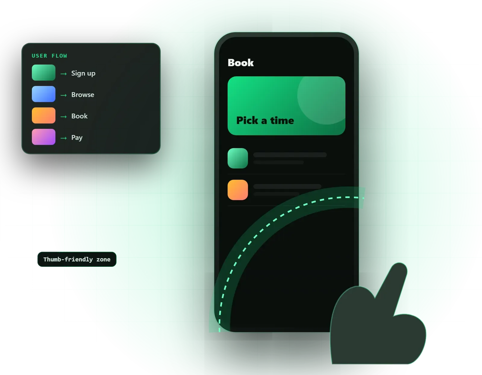 Mobile App UI/UX Design at Omebly