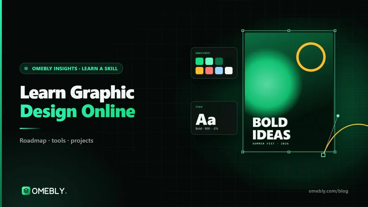 A graphic designer working on a logo and social media posts in Adobe Illustrator