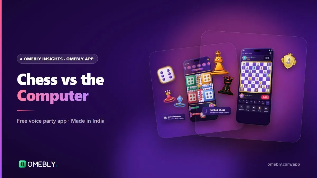 Chess board on a phone screen with four level badges from Easy to Master